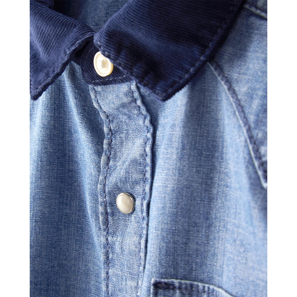 Chemise Western en Chambray Garçon OshKosh - Bleu