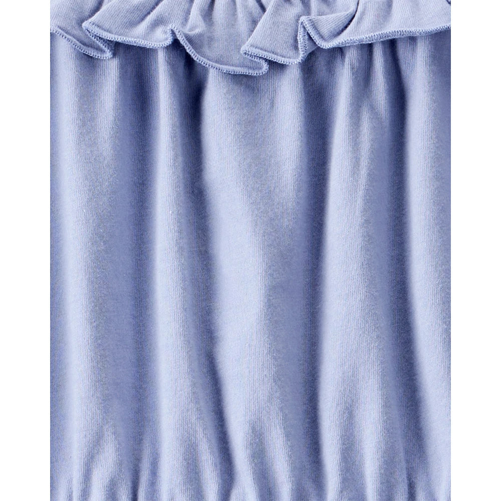 Haut à Volants à Manches Longues Fille OshKosh - Bleu