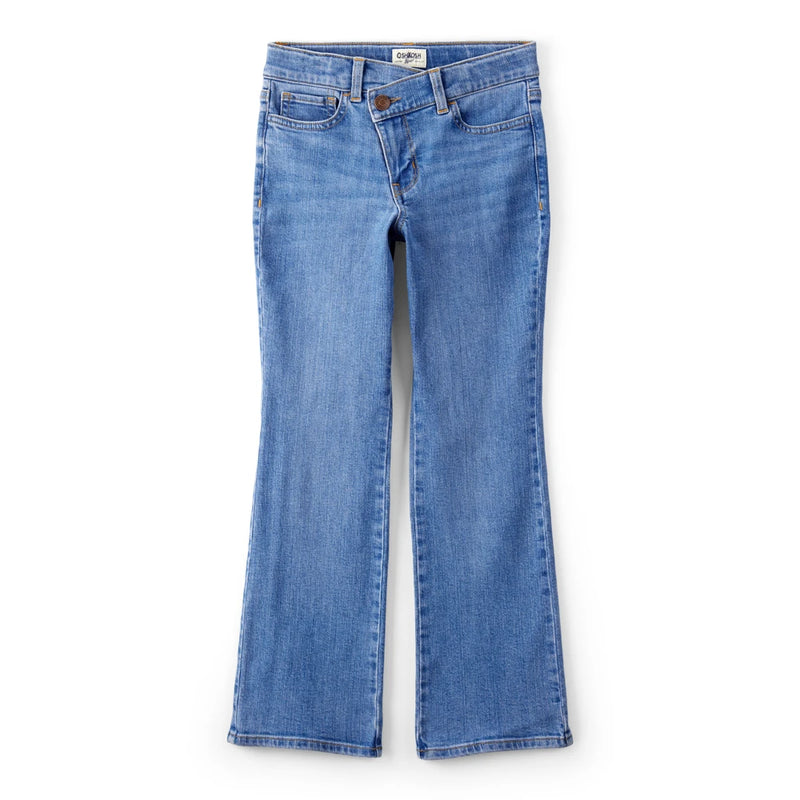 Girl OshKosh Crossover Flare Jeans - Blue