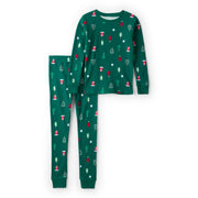 Pyjama 2 Pièces en Coton Sapins de Noël Carter's - Vert