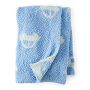 Couverture en Peluche Voitures Bébé Garçon Carter's - Bleu & Bleu Canard