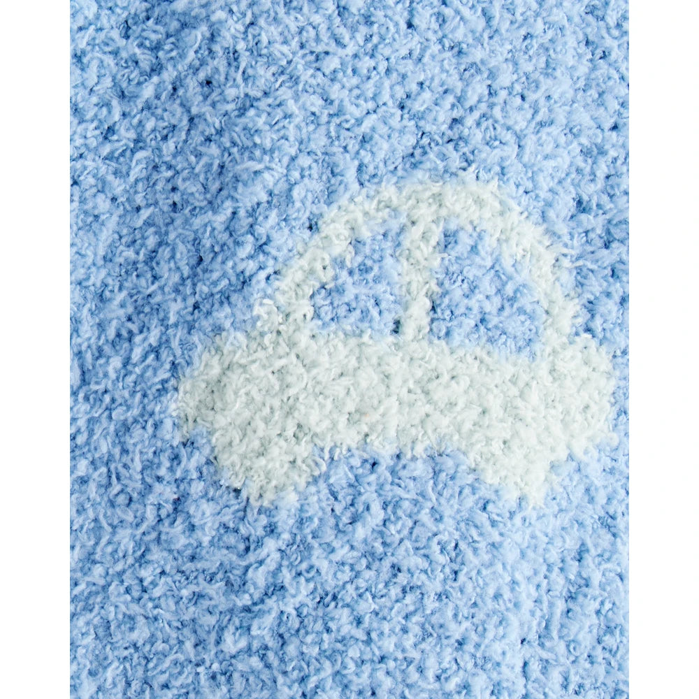 Couverture en Peluche Voitures Bébé Garçon Carter's - Bleu & Bleu Canard