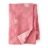 Couverture en Peluche à Pois Bébé Fille Carter's - Rose