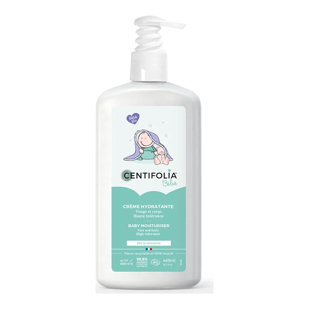 Centifolia Crème Hydratante Bébé Visage & Corps – flacon pompe 485 ml