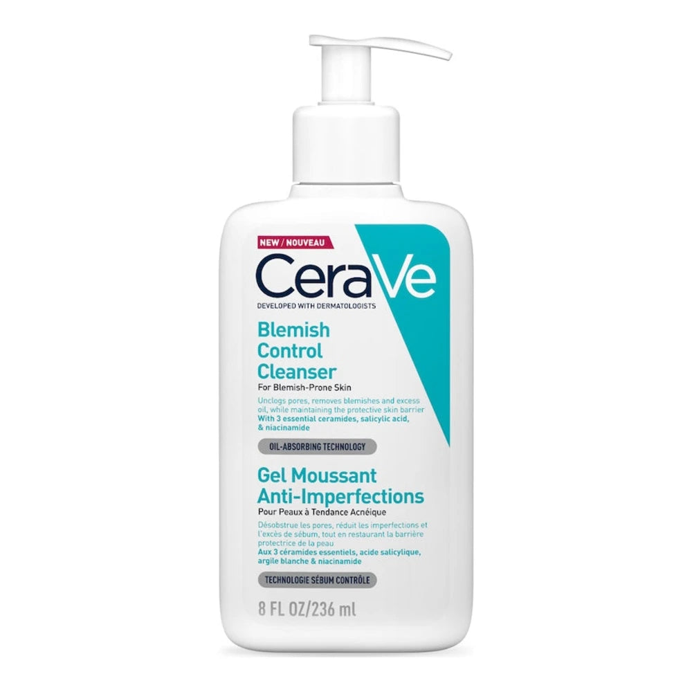 CeraVe Gel Moussant Anti-Imperfections Peau Grasse à Tendance Acnéique – 236 ml