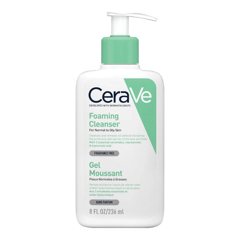 CeraVe جل منظف رغوي للبشرة العادية إلى الدهنية 236 مل