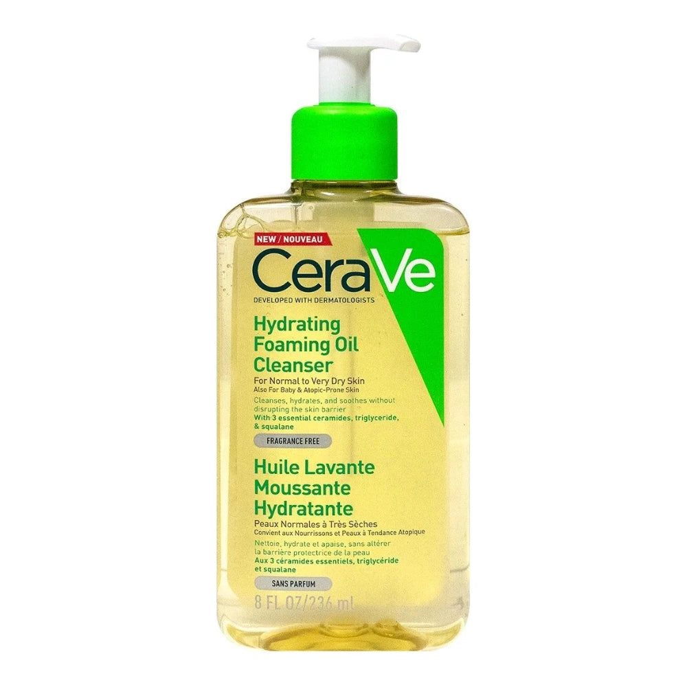 CeraVe Huile Lavante Moussante Hydratante Peau Très Sèche à Atopique 236 ml