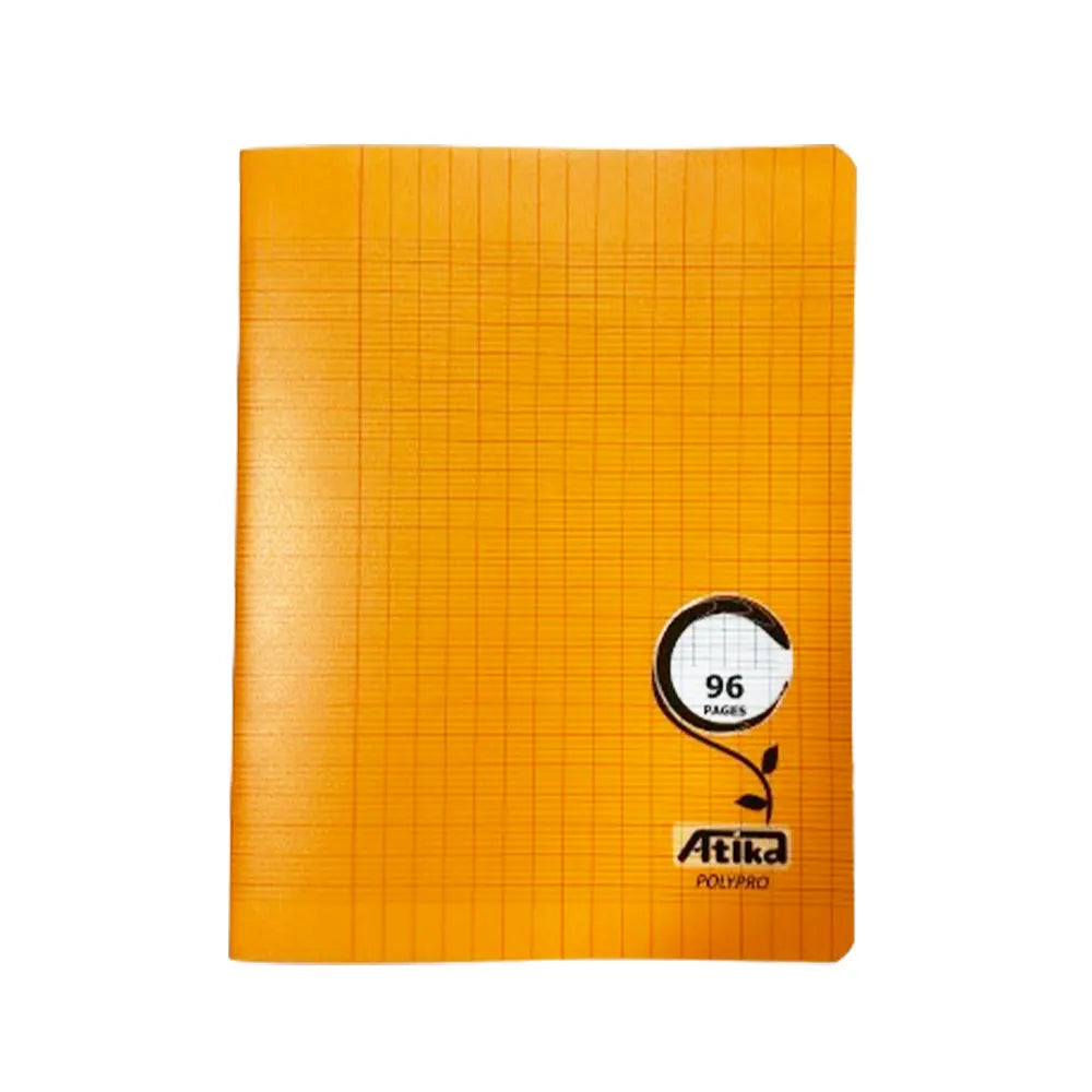 Atika Cahier Piqure Petit Format 96 Pages Seyès 90g - Orange