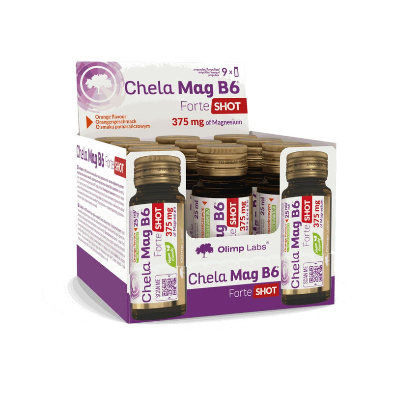 Olimp Labs Chela-Mag B6 Forte Shot Orange 9 x 25 ml