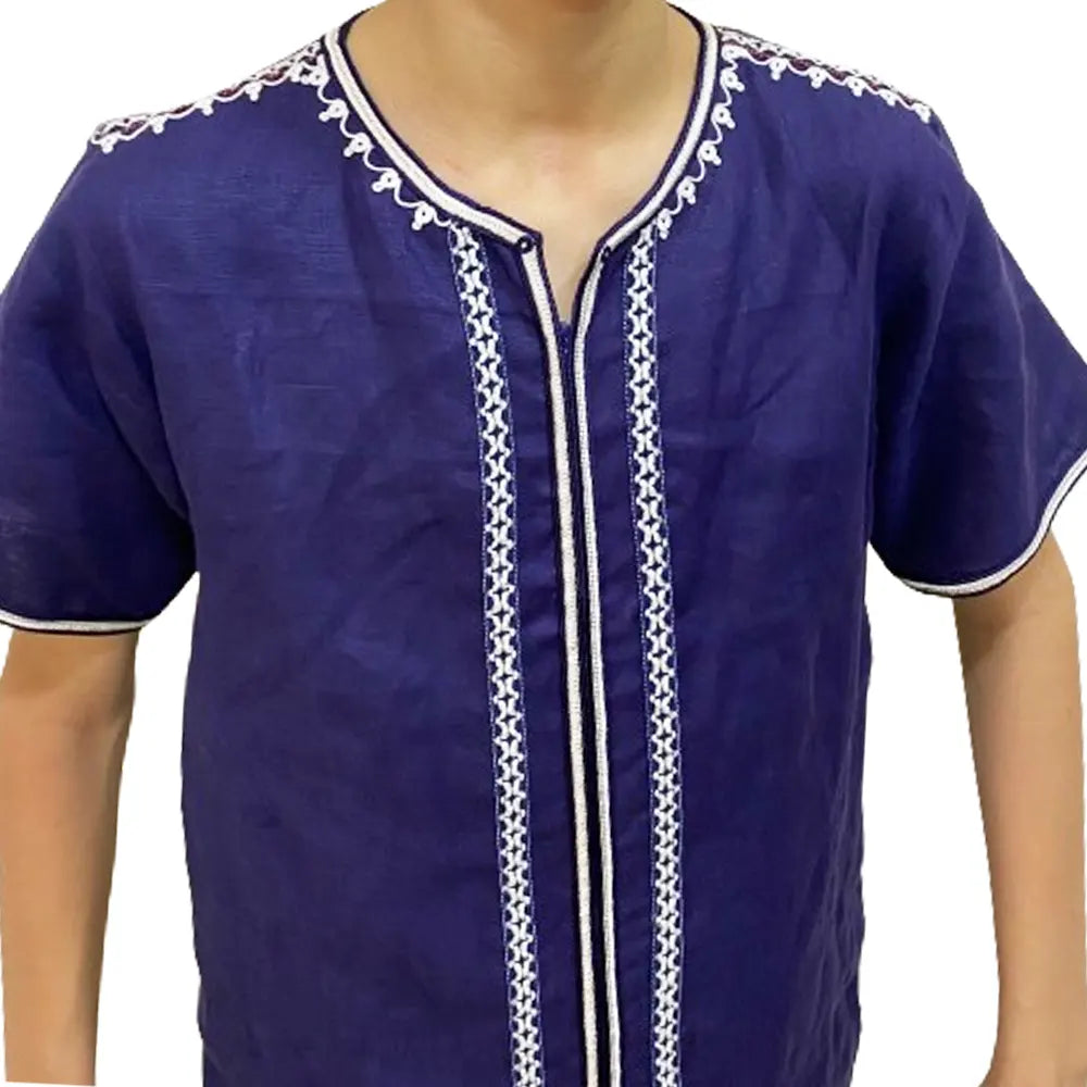 Chemise Traditionnelle - Bleu Marine