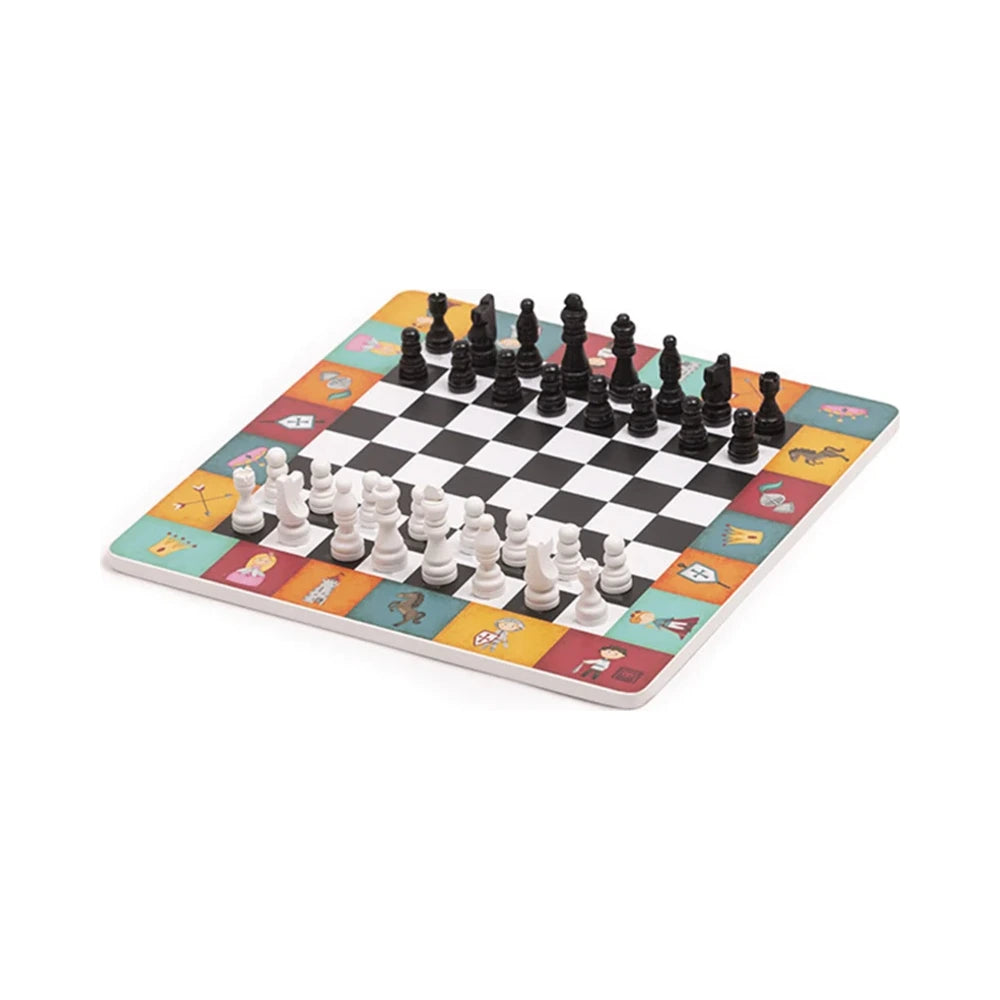 Eurekakids Jeu d'Échecs en Bois - plateau et pièces