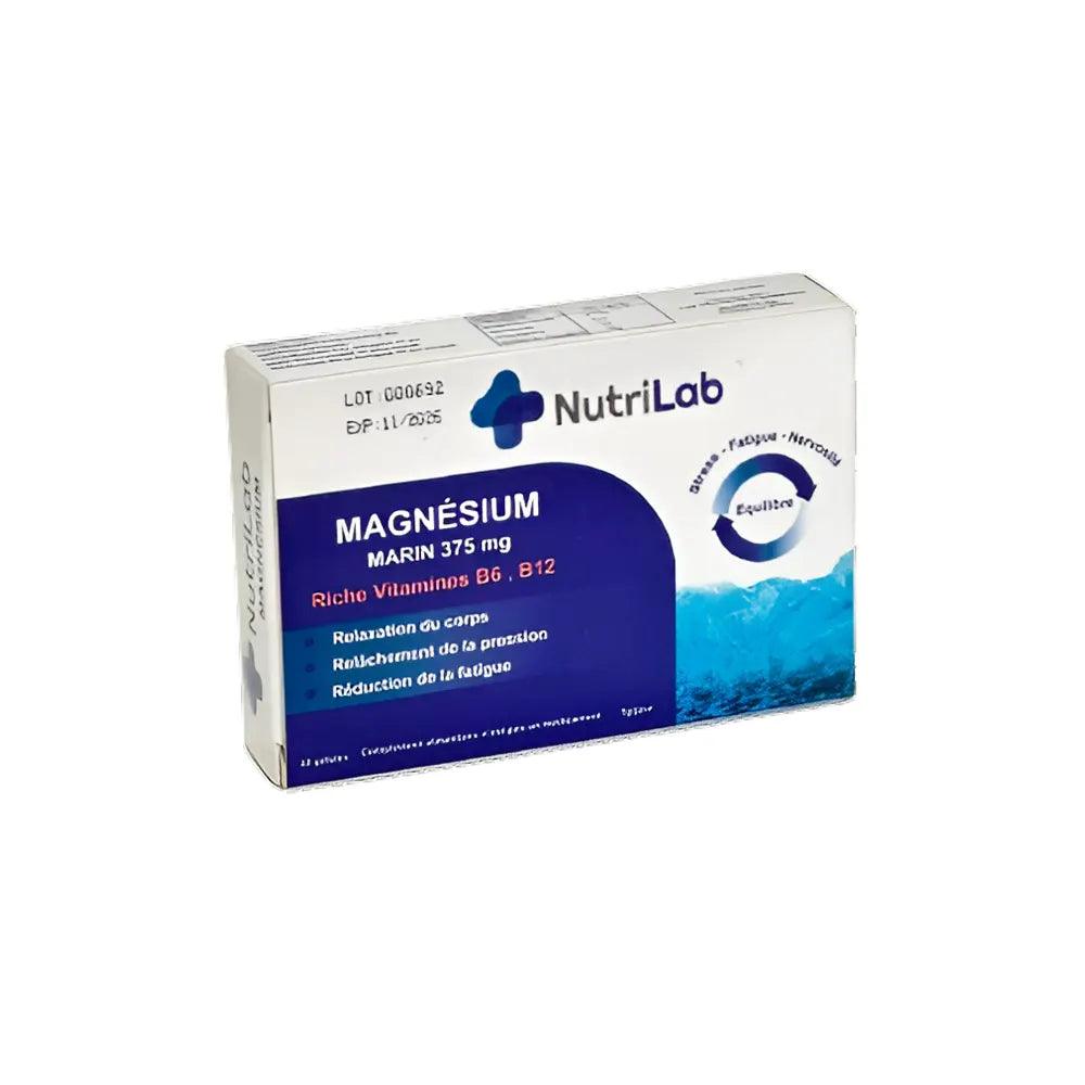 Nutrilab Magnesium Marin - 30 Gélules
