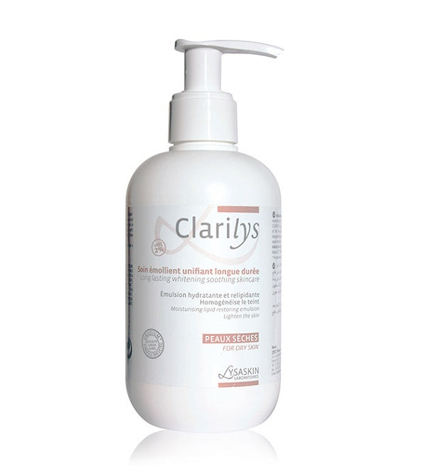 Lysaskin Clarilys Soin Émollient Éclaircissant 200 ml – flacon