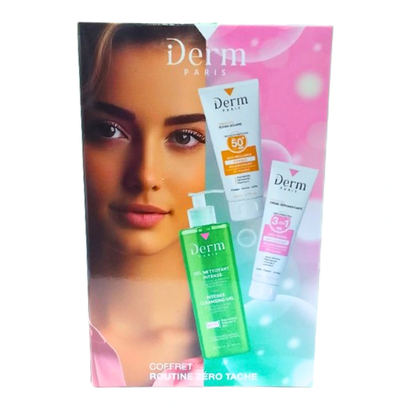 IDerm Coffret Routine Zero Tache  Gel Intense+Creme depigmentante+Ecran