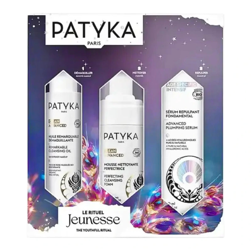 Patyka Le Rituel Jeunesse Gift Set – Cleansing Oil + Cleansing Foam + Plumping Serum