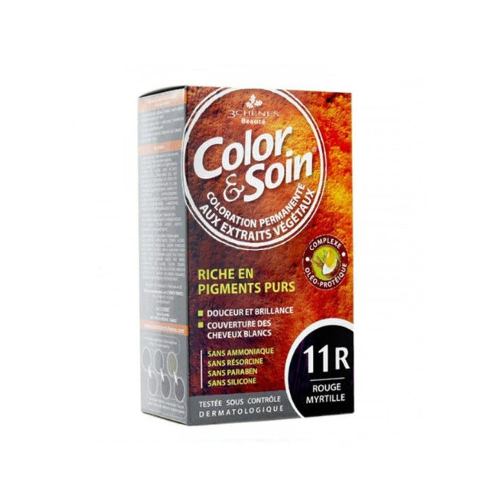 Boîte de coloration Color & Soin Rouge Myrtille 11R