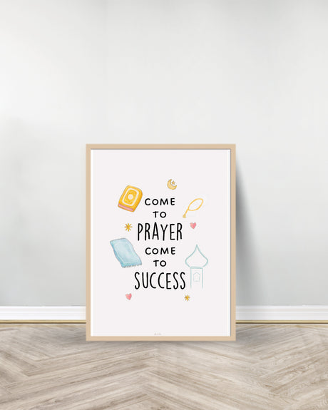 Un Tableau décoratif - Come to Prayer Come to Success - Bois