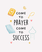 Un Tableau décoratif - Come to Prayer Come to Success - Noir