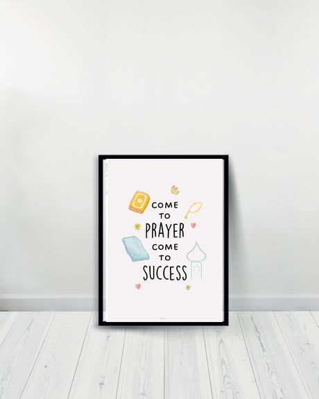 Un Tableau décoratif - Come to Prayer Come to Success - Noir