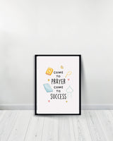 Set of 2 decorative paintings - Come to Prayer | Salat - Black