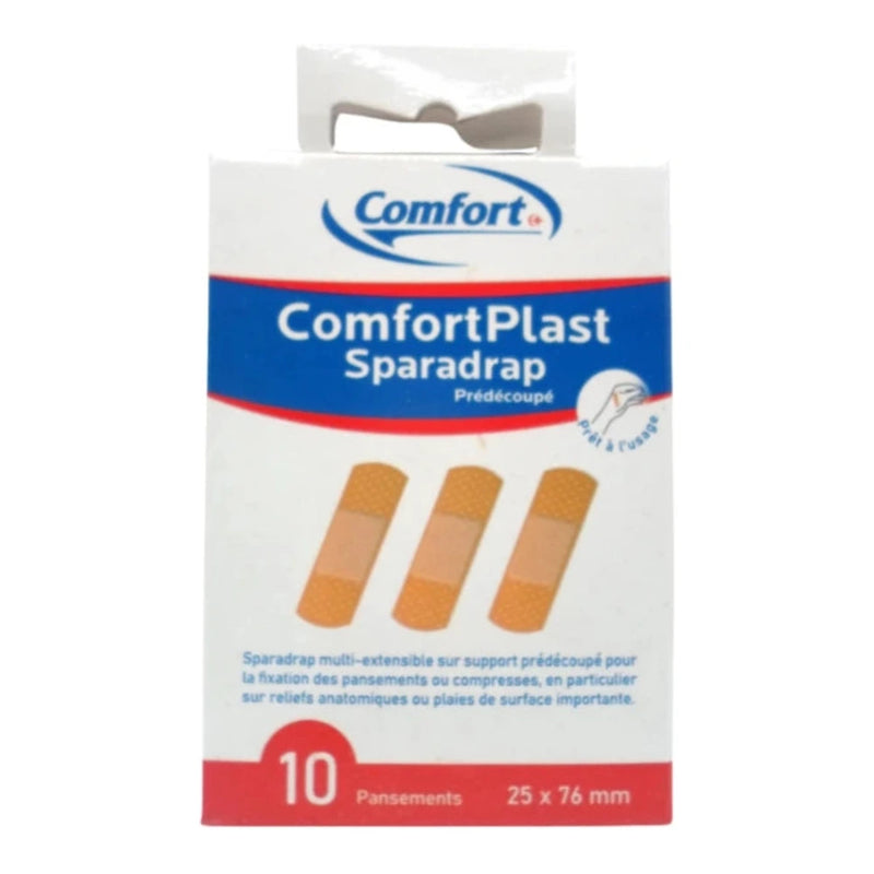 Comfort Plast لصقات جروح مقطعة مسبقًا – 10 قطع
