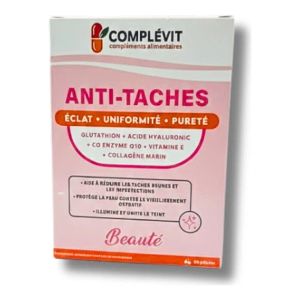 Boîte de compléments alimentaires Complevit Anti-Taches 60 gélules