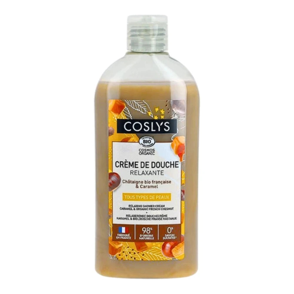 Coslys Crème Douche Relaxante Châtaigne Caramel 250 ml – flacon