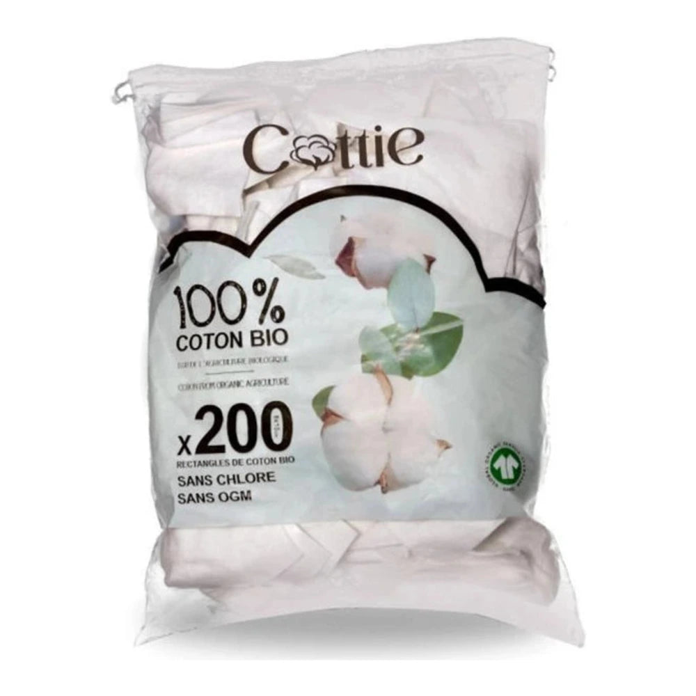 Coton Pads Bio Cottie - 200 Unités