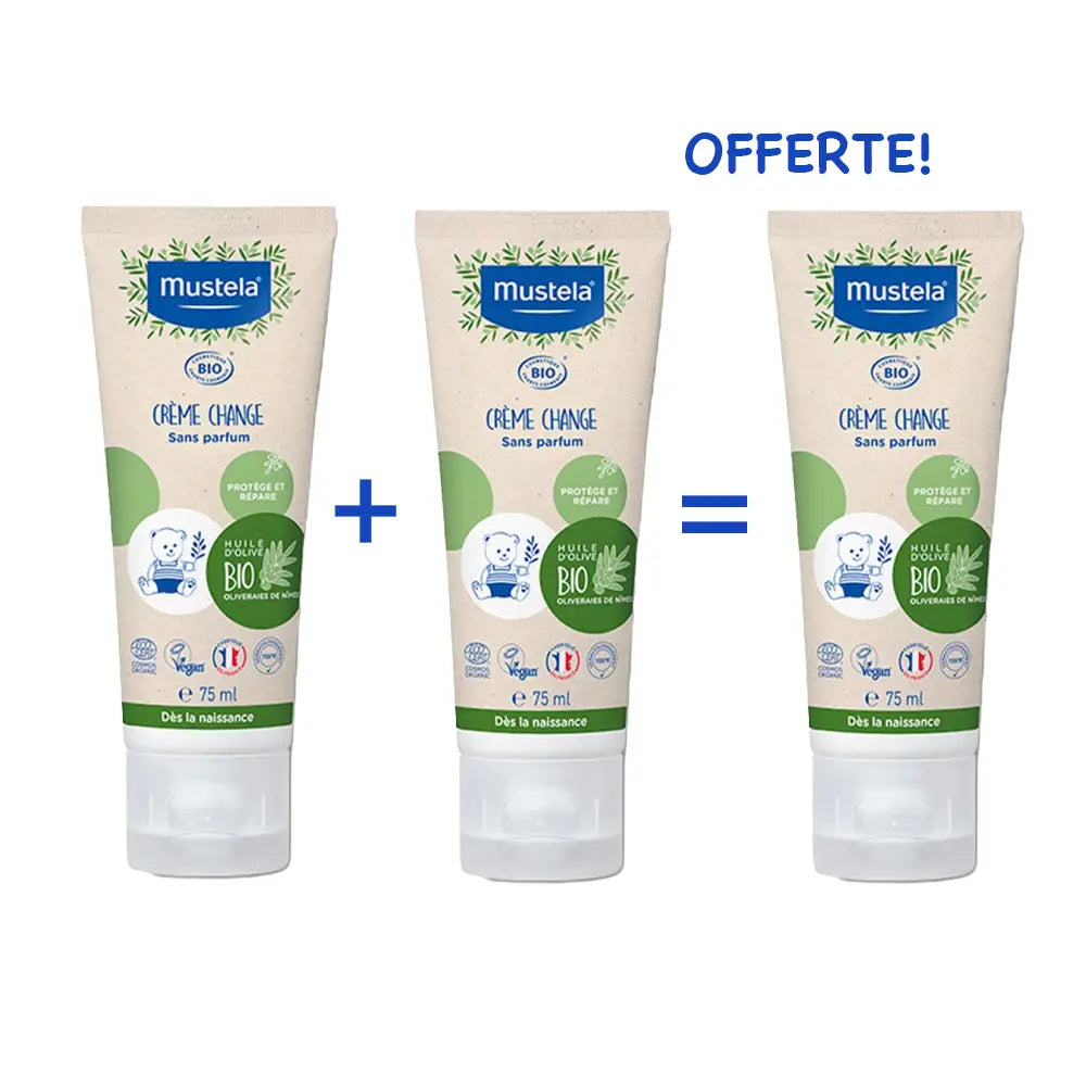 Offre Black November : 2x Mustela Crème de change BIO - 75ml = 1 Offerte!