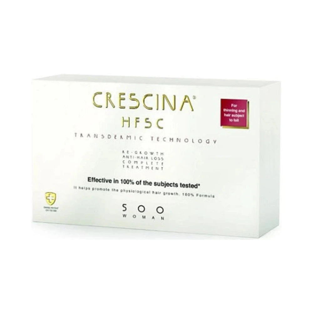Crescina HFSC Transdermic Complete 500 Femme – coffret de fioles