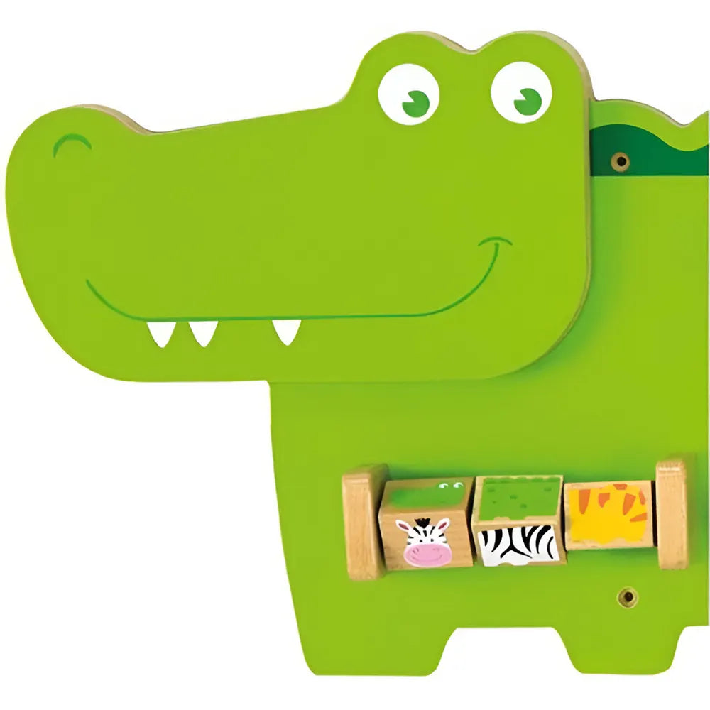 Viga Toys Jouet d'Activité Mural Crocodile 18M+