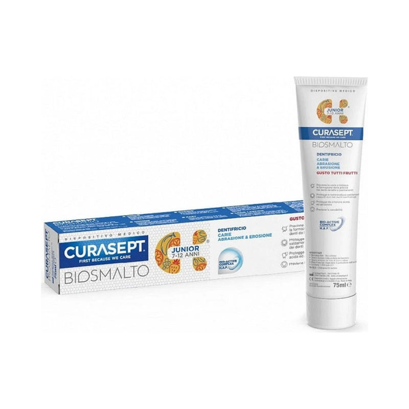 Curasept Biosmalt Dentifrice Junior Tous Fruits 7-12 ans - 75 ml