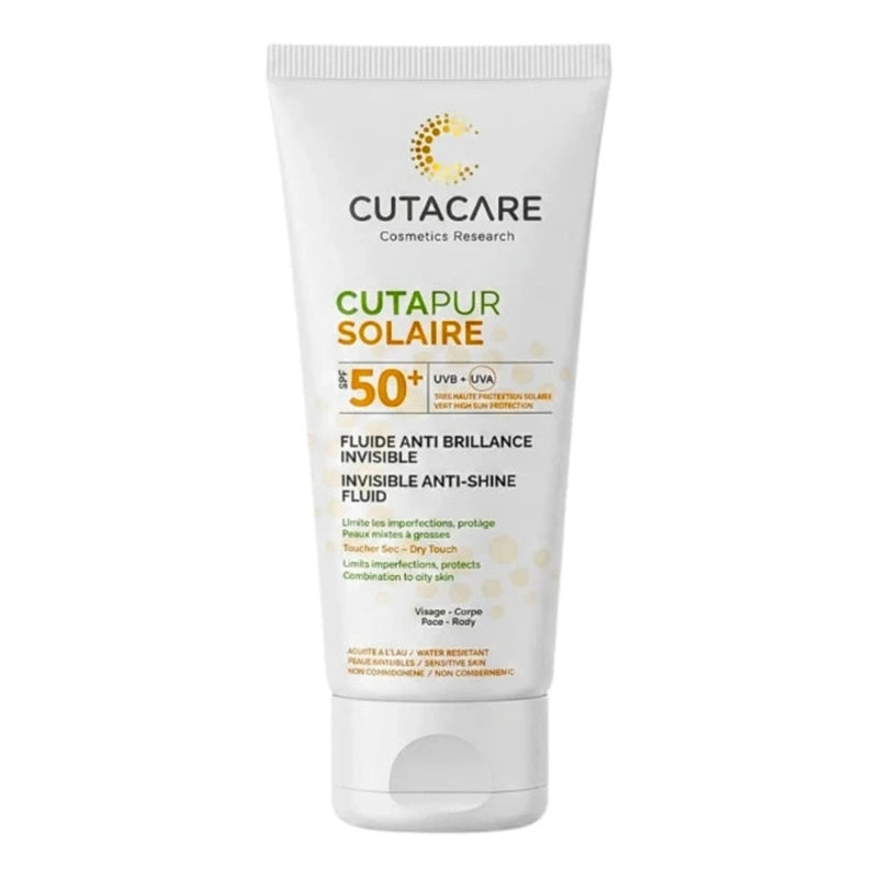 Cutacare Cutapur سائل واقي من الشمس ضد اللمعان غير مرئي 50 مل