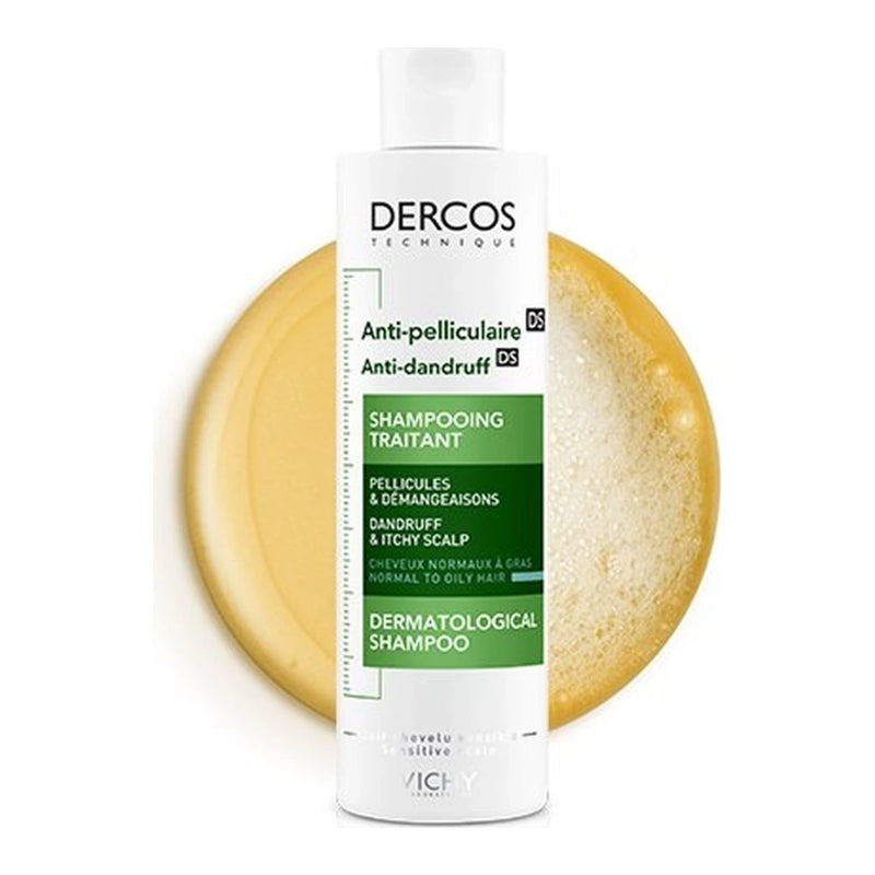 Vichy Dercos Shampooing Anti-Pelliculaire Cheveux Normaux à Gras – 200 ml