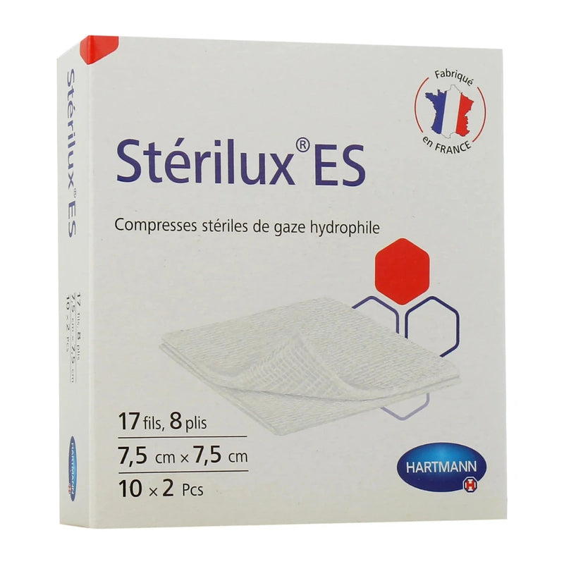 Hartmann sterilux ES compresse de gaze 7.5*7.5