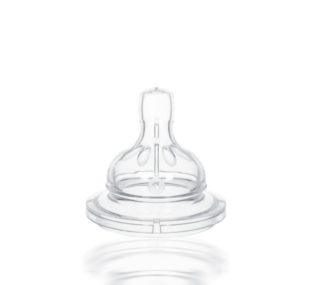 Tétine de biberon WeeBaby Ortho col large N°2 en silicone, 6-18 mois