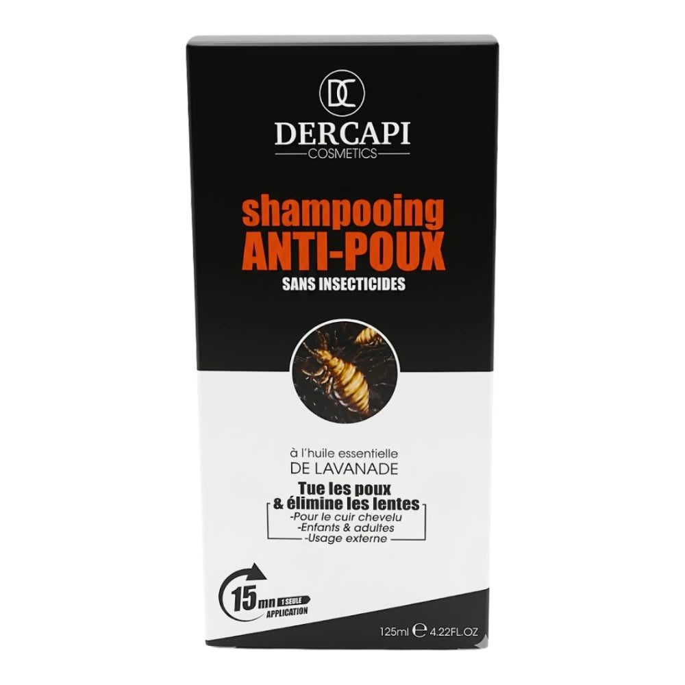 Dercapi shampooing anti-poux 125 ml boîte
