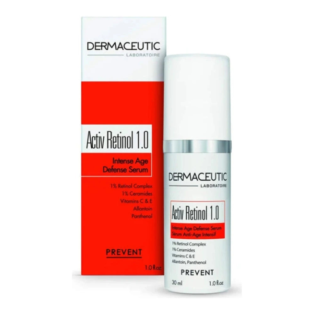Flacon du sérum anti-âge Dermaceutic Activ Retinol 1.0 30 ml