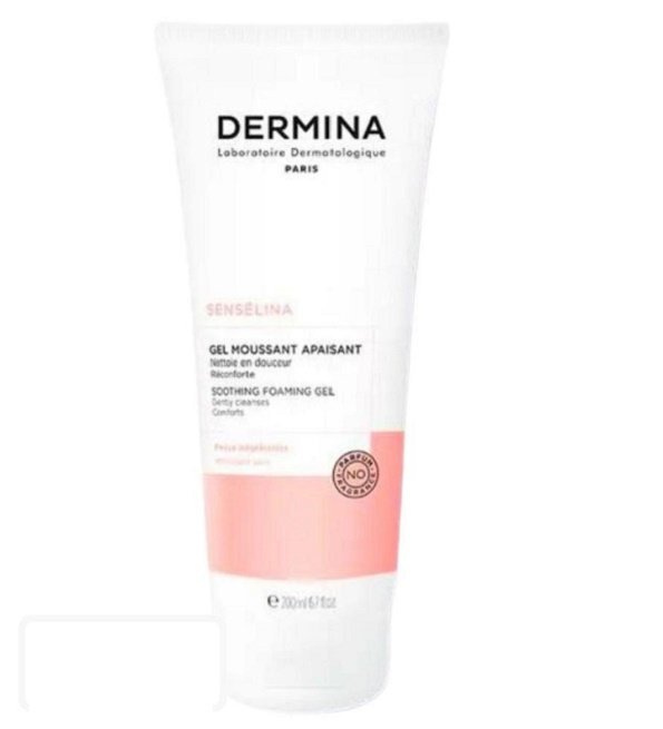 Dermina senselina gel moussant apaisant 200ml