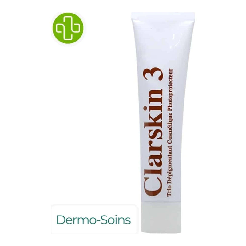 DERMO-SOINS CLARSKIN 3 Trio dépigmentant cosmétique photoprotecteur 30 g