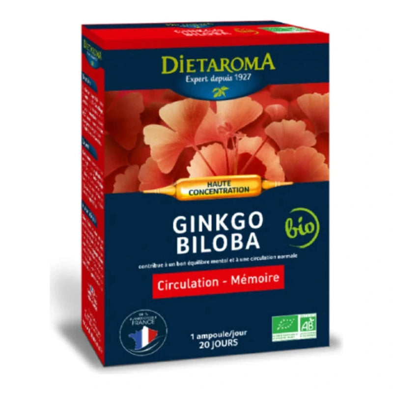 Dietaroma Ginkgo Biloba – 20 Ampoules x 10 ml