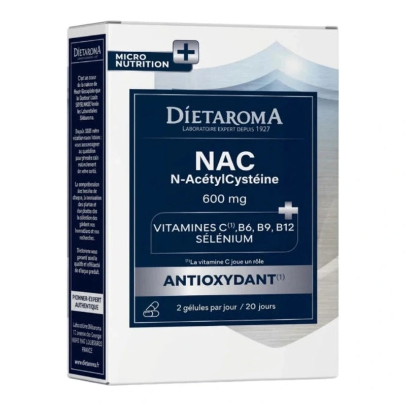 Dietaroma NAC 600mg 40 Capsules