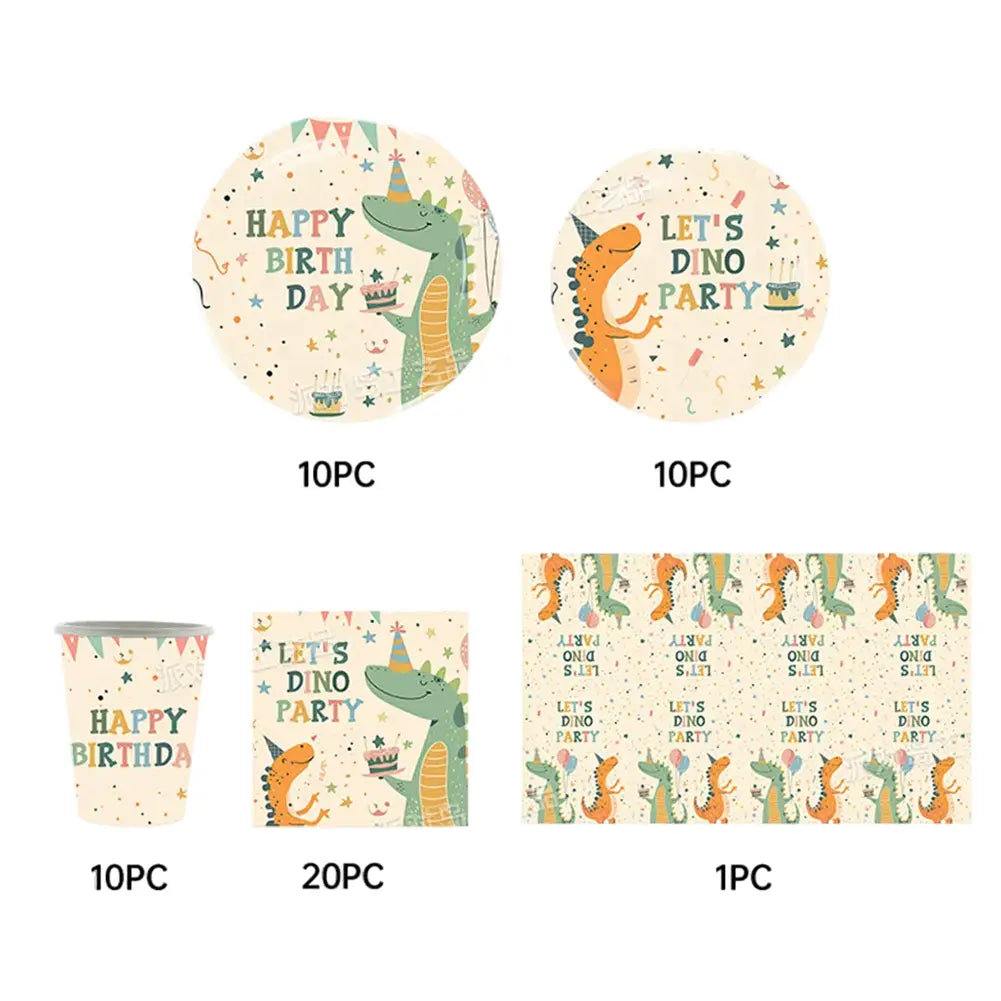 51 Piece Birthday Pack – Dinosaur