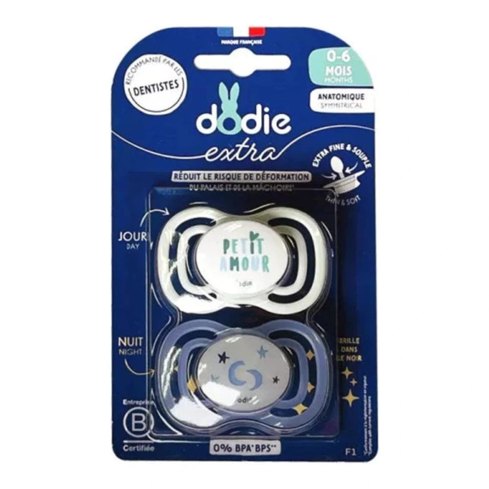 Dodie Sucette Extra Fine 0-6 mois Duo Jour Nuit