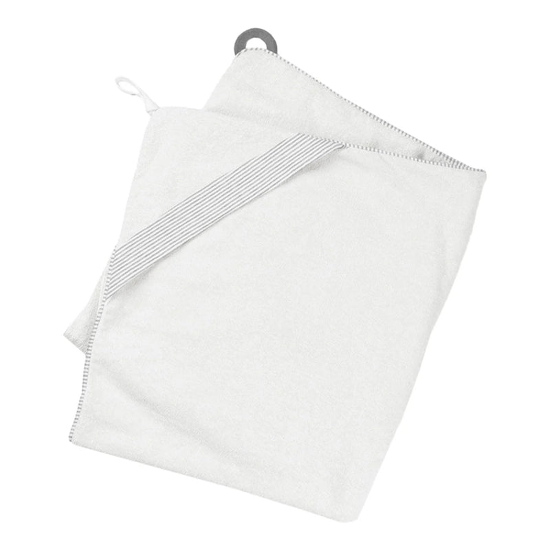 Cape De Bain XL Avec Anneau De Dentition Dry'n Play Doomoo - Blanc