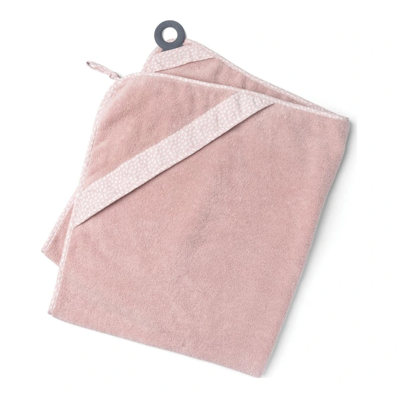 Doomoo Dry'n Play XL Hooded Bath Cape with Teething Ring - Pink