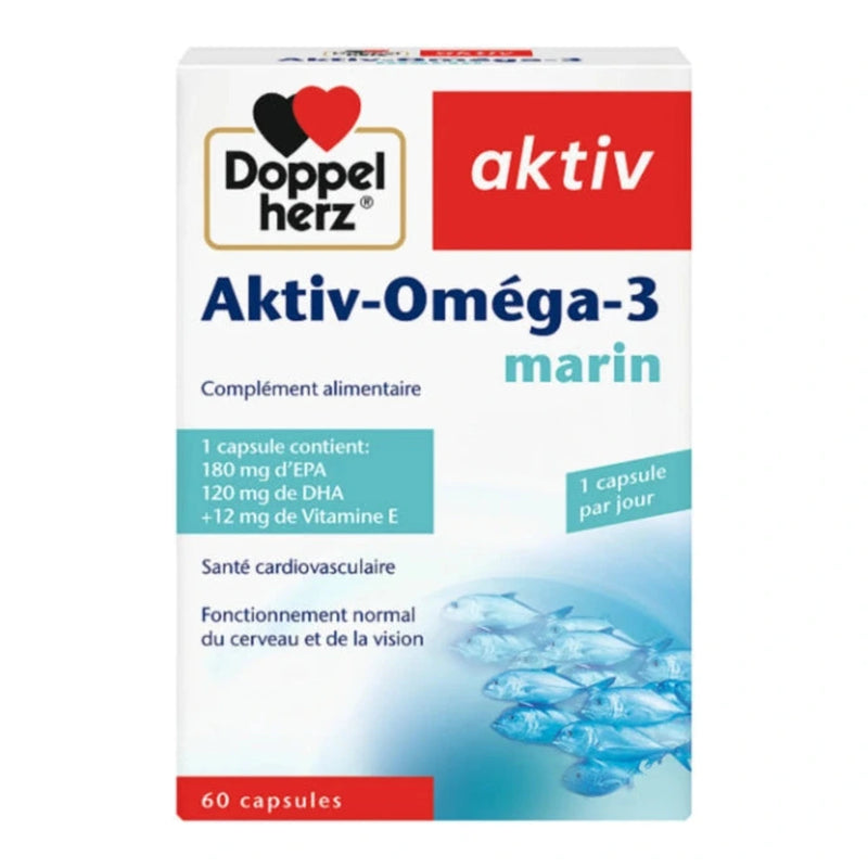 Doppel Herz Aktiv Omega-3 Marin 60 Capsules