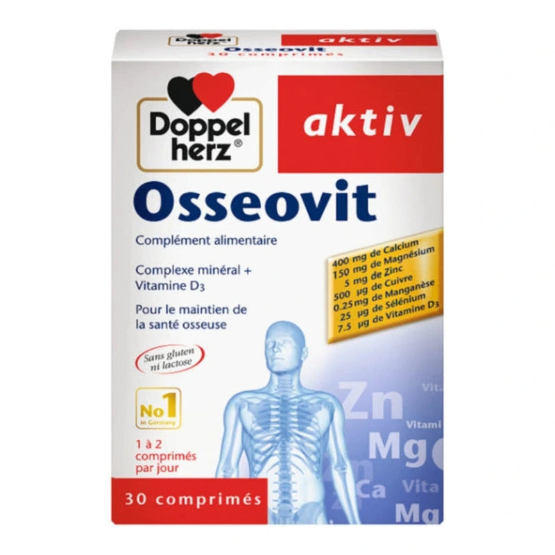دوبل هيرتز Aktiv Osseovit – 30 قرصًا