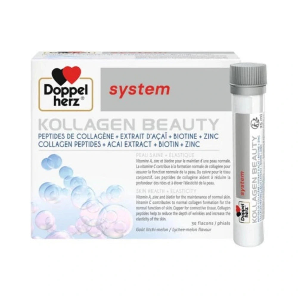 Boîte Doppel Herz Kollagen Beauty de 30 ampoules buvables