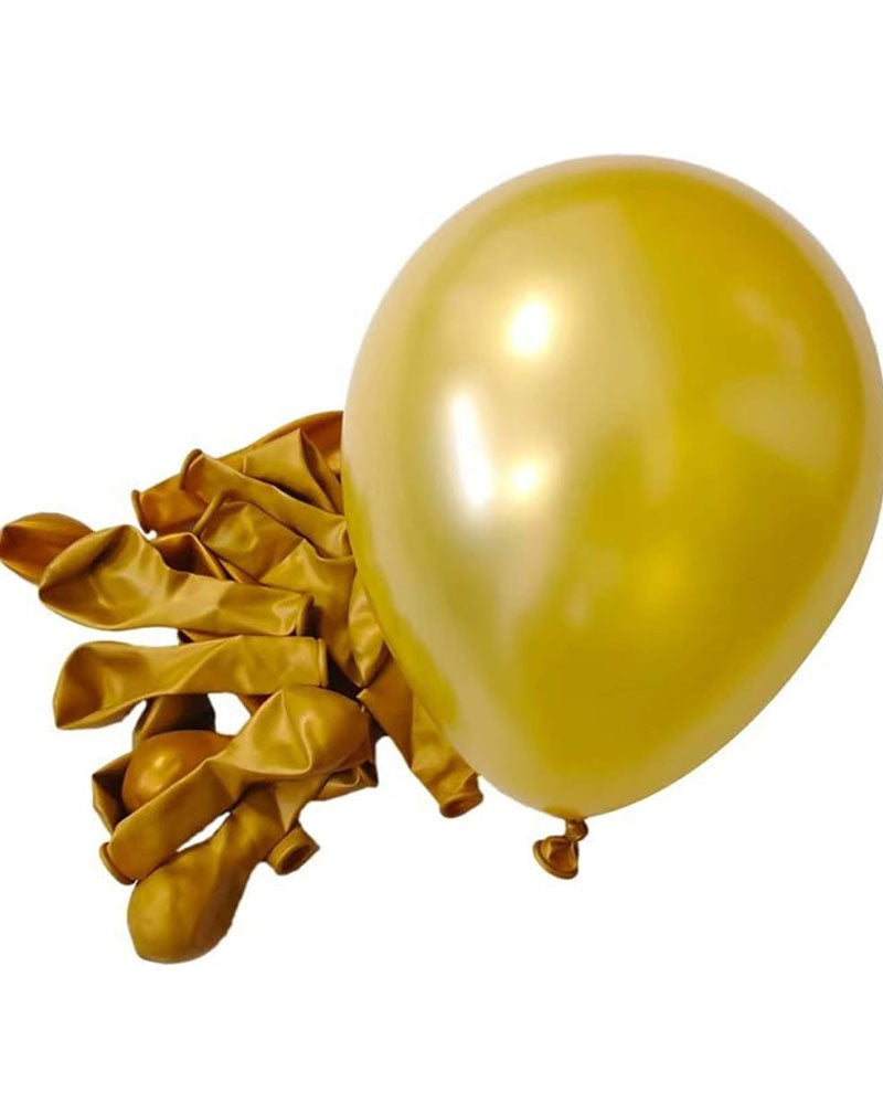 Pack de 100 Ballons Pour Fête - Doré